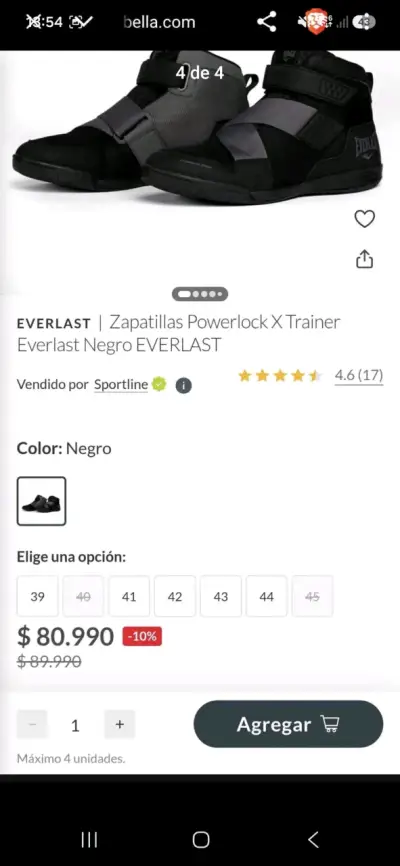 Zapatillas deportivas Everlast y Guantes de boxeo - miniatura 3