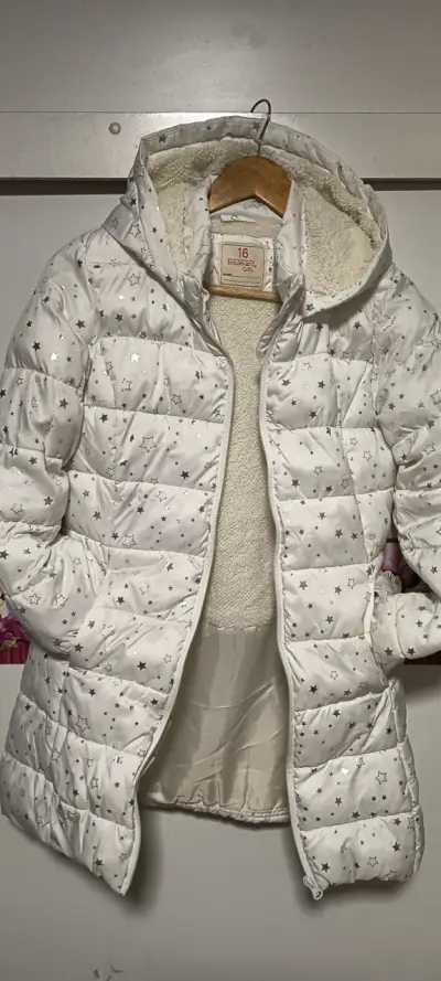 Chaqueta acolchada para niña con estrellas - miniatura 1