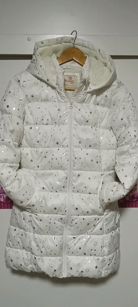 Chaqueta acolchada para niña con estrellas - 2