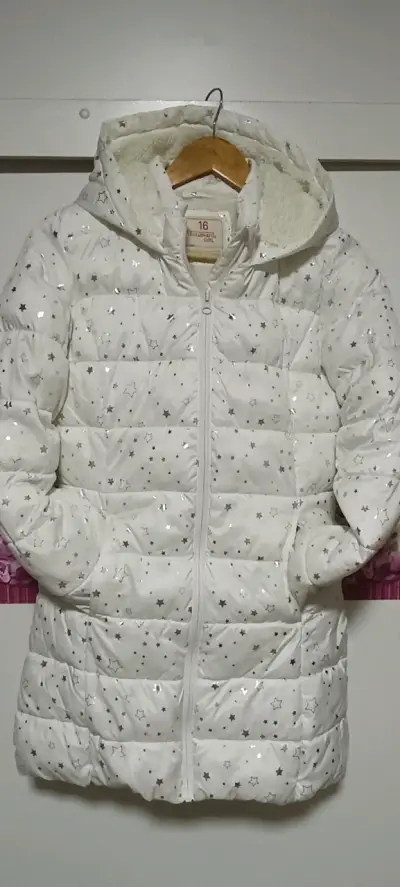 Chaqueta acolchada para niña con estrellas - miniatura 2