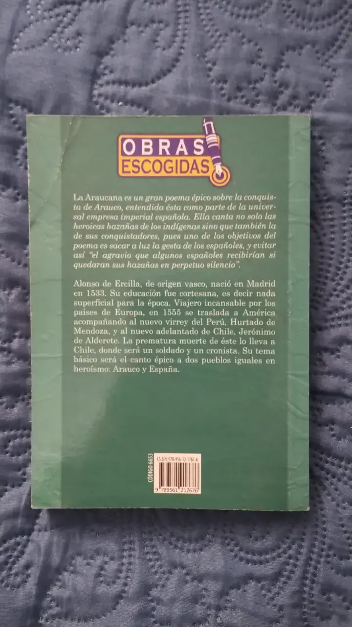 Libro 'La Araucana' de Alonso de Ercilla - 2
