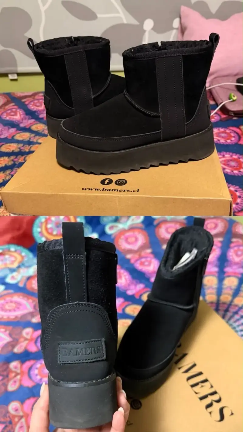 Botines negros de plataforma Bamer - 4