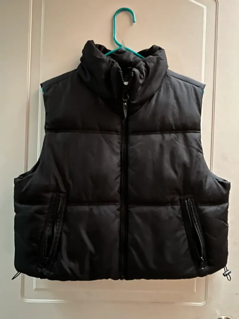 Chaqueta acolchado negro sin mangas talla L - 1