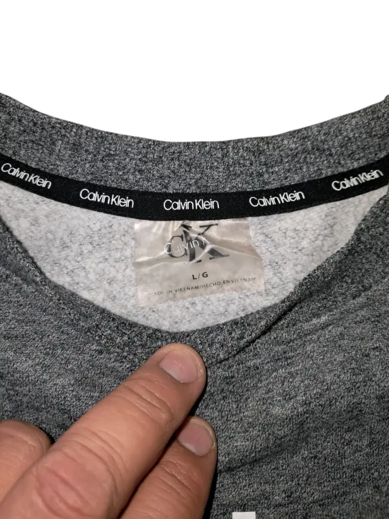 Polerón Calvin Klein gris unisex - 4