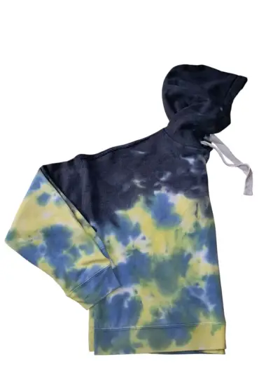 Polerón con capucha tie-dye multicolor - miniatura 3