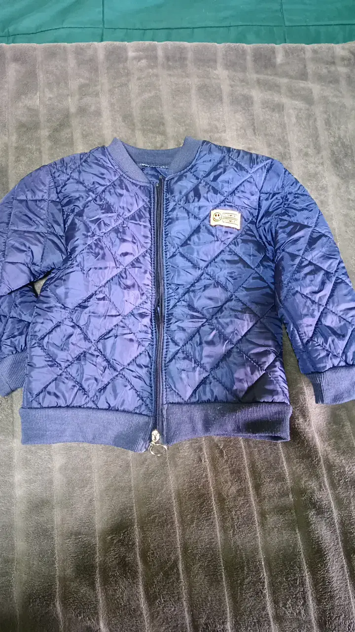Chaqueta acolchada azul para niño - 1