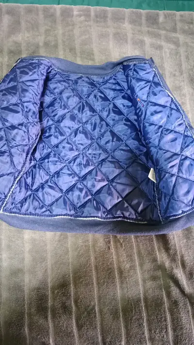 Chaqueta acolchada azul para niño - miniatura 2