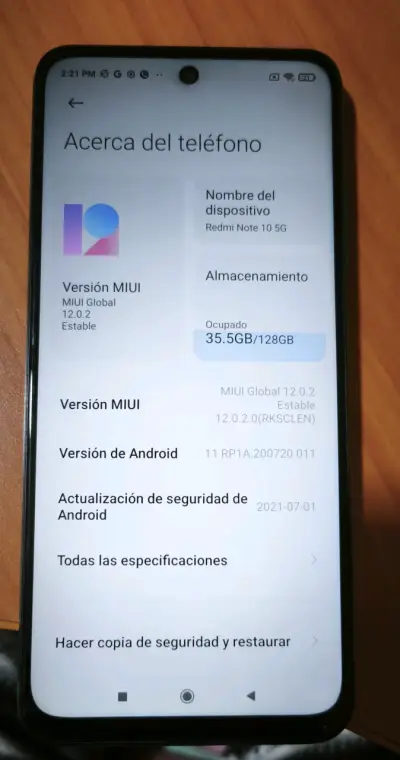 Smartphone Xiaomi Redmi Note 10 5G - miniatura 2