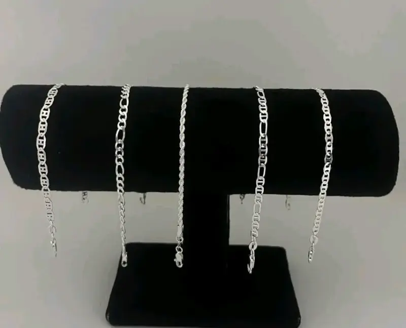 Pulseras de plata para hombre y mujer - 1