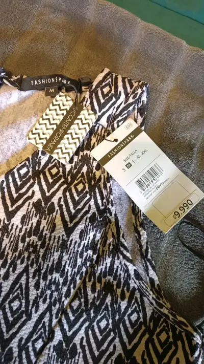 Vestido sin mangas estampado geométrico - miniatura 3