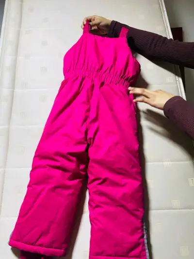 Enterito de nieve infantil rosado impermeable - miniatura 2