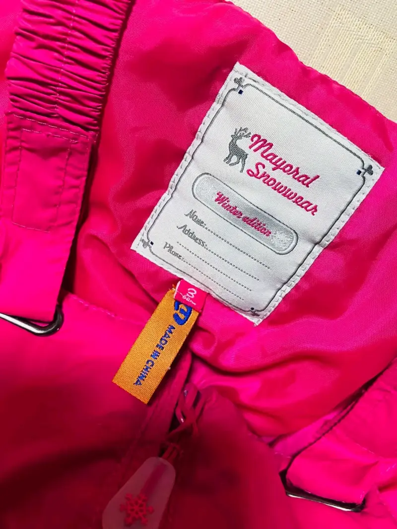 Enterito de nieve infantil rosado impermeable - 5