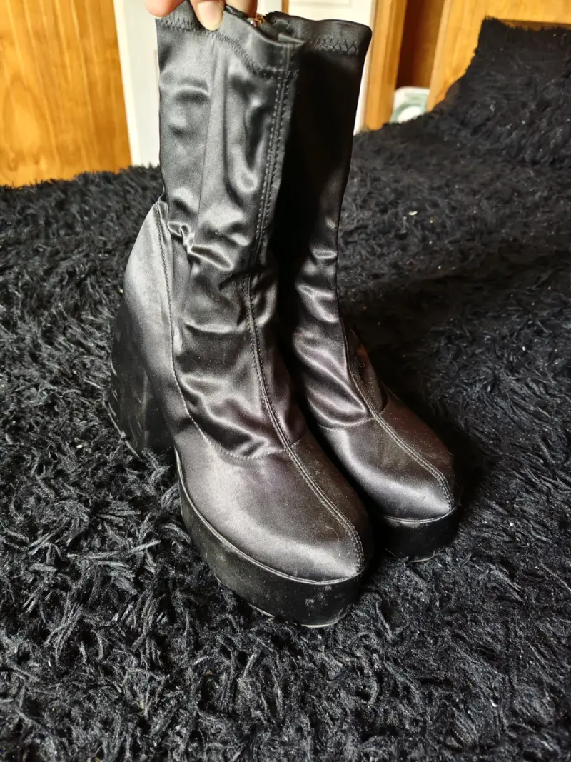 Botines de plataforma negros N39 - 1