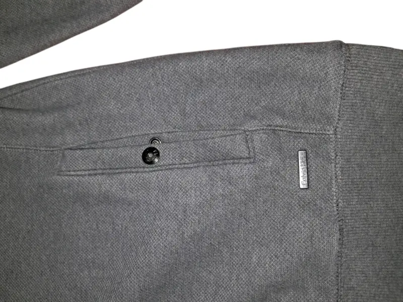 Chaqueta gris de hombre con cierre completo - 4