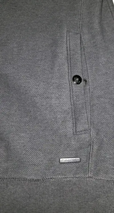 Chaqueta gris de hombre con cierre completo - miniatura 5
