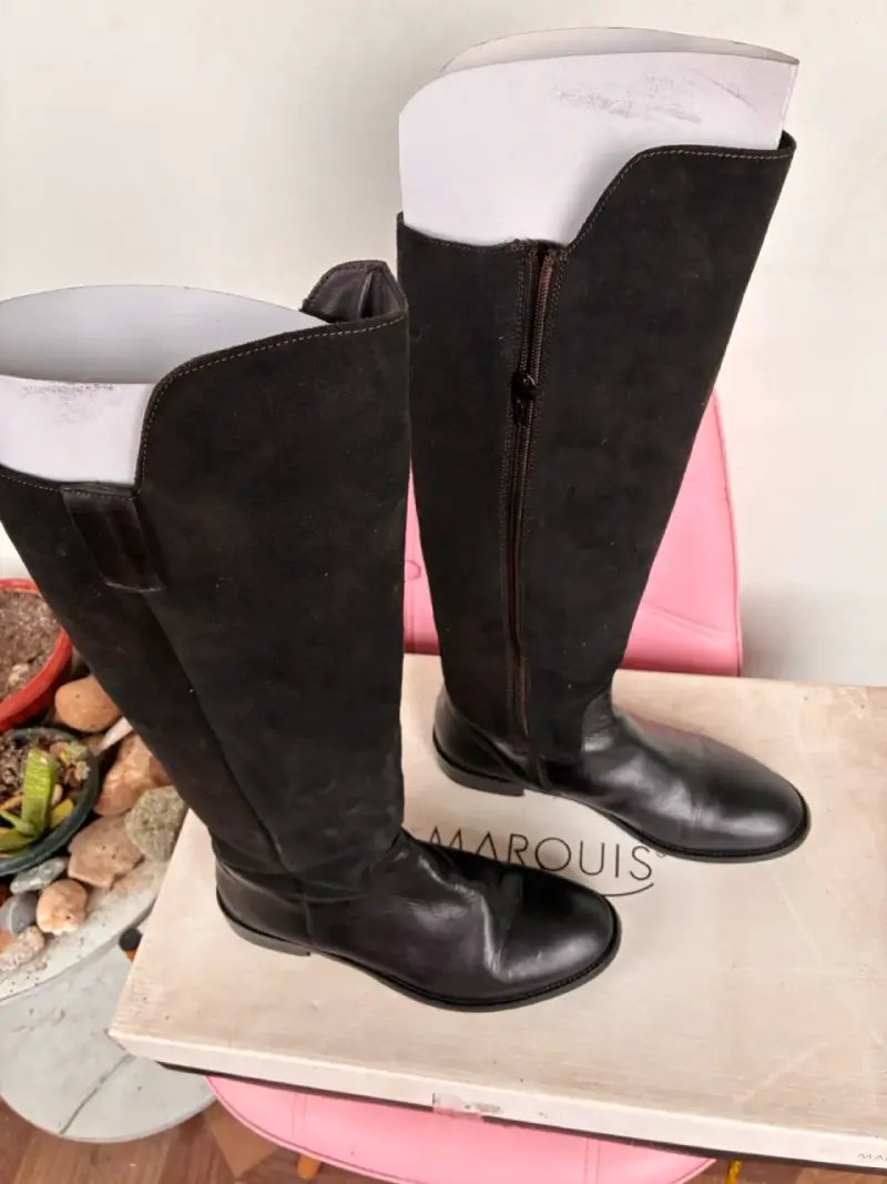 Botas de cuero negras Marquis - 1