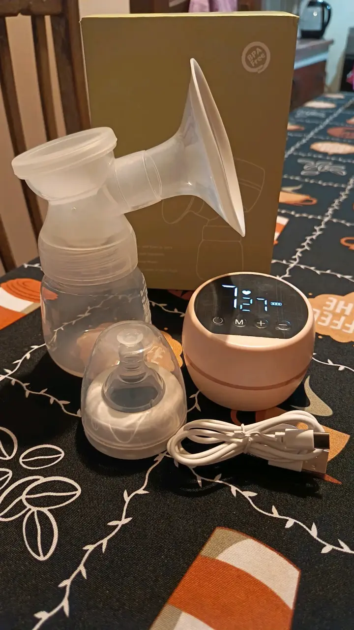 Extractor de leche eléctrico portátil con pantalla LED - 1