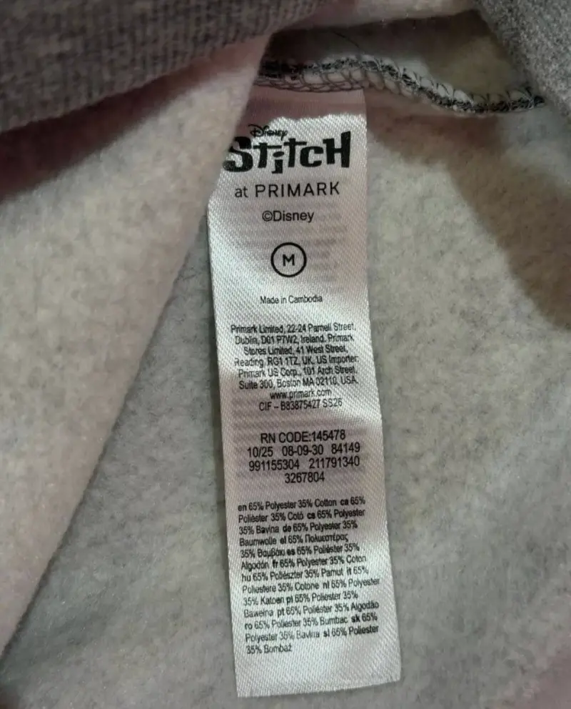 Poleron gris con diseño de Stitch - 6