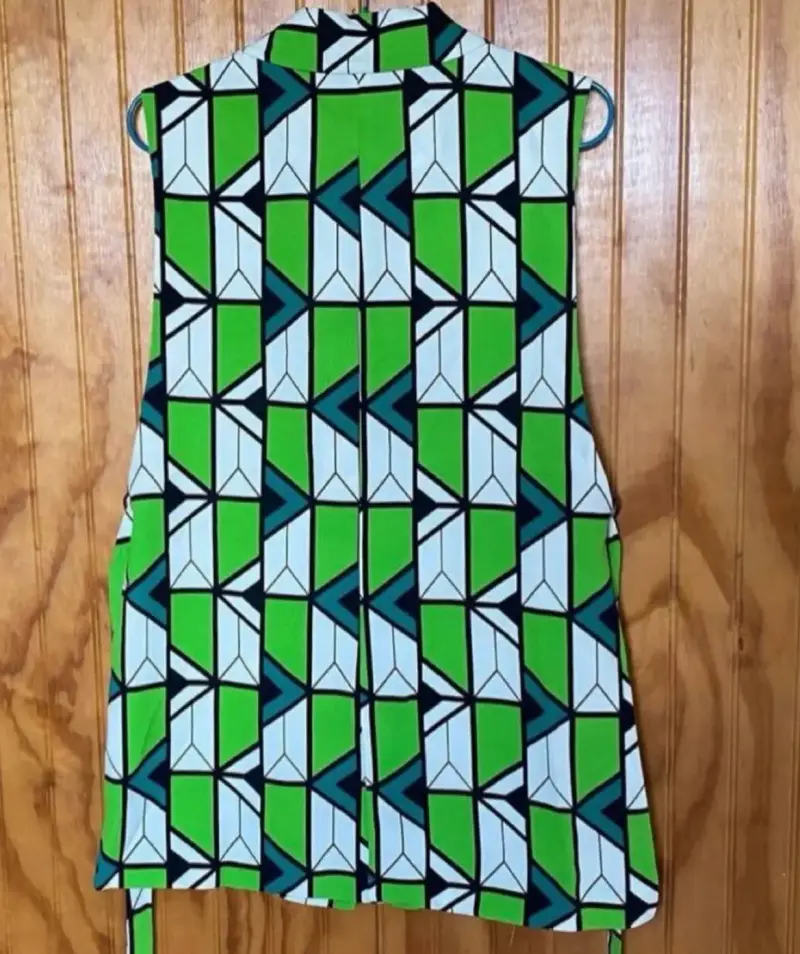 Chaleco sin mangas estampado geométrico Zara - 4