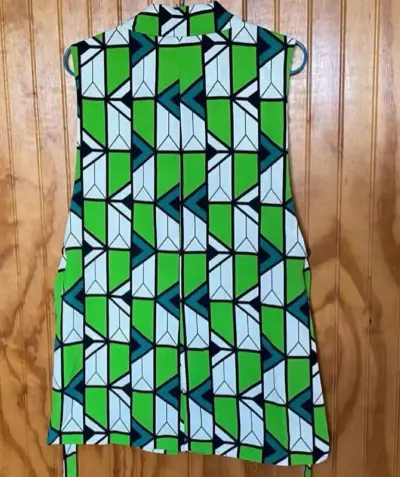Chaleco sin mangas estampado geométrico Zara - miniatura 4