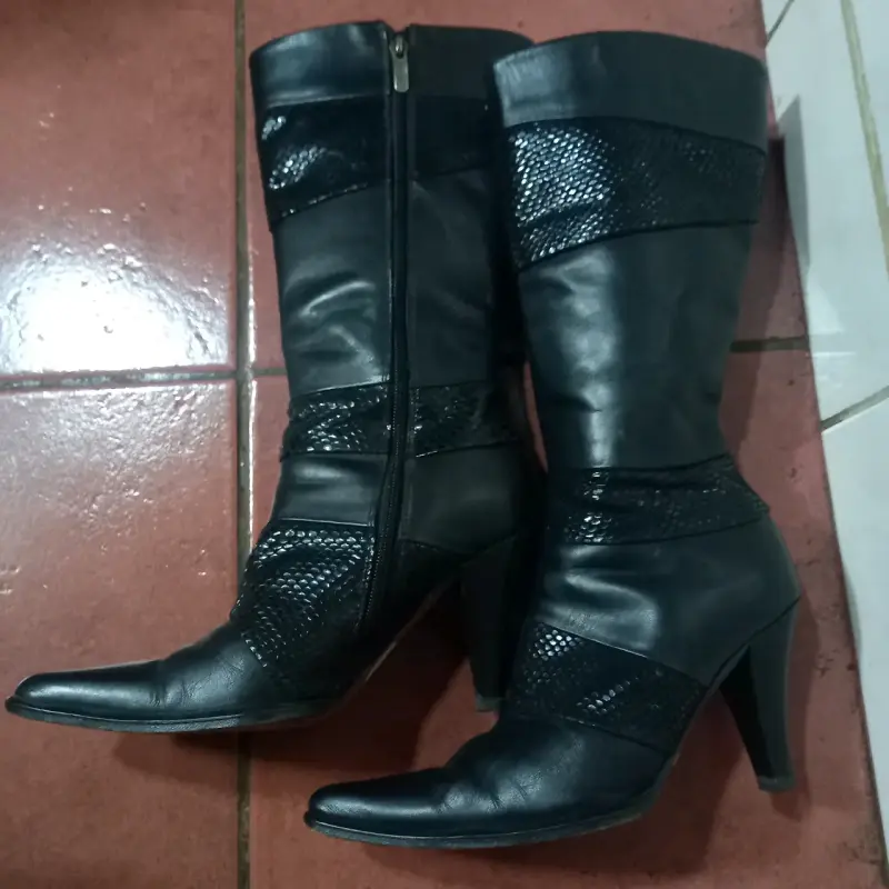 Botas de cuero negras Nº36 - 3