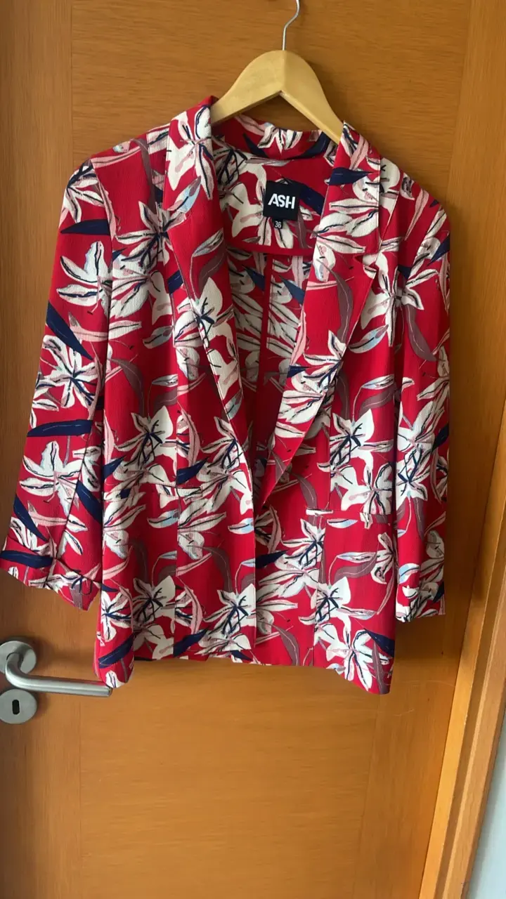 Blazer floral rojo ASH para mujer