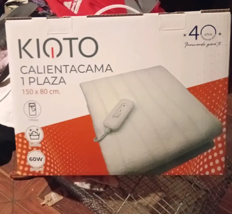 Calientacama eléctrico Kioto 1 plaza 150x80 cm