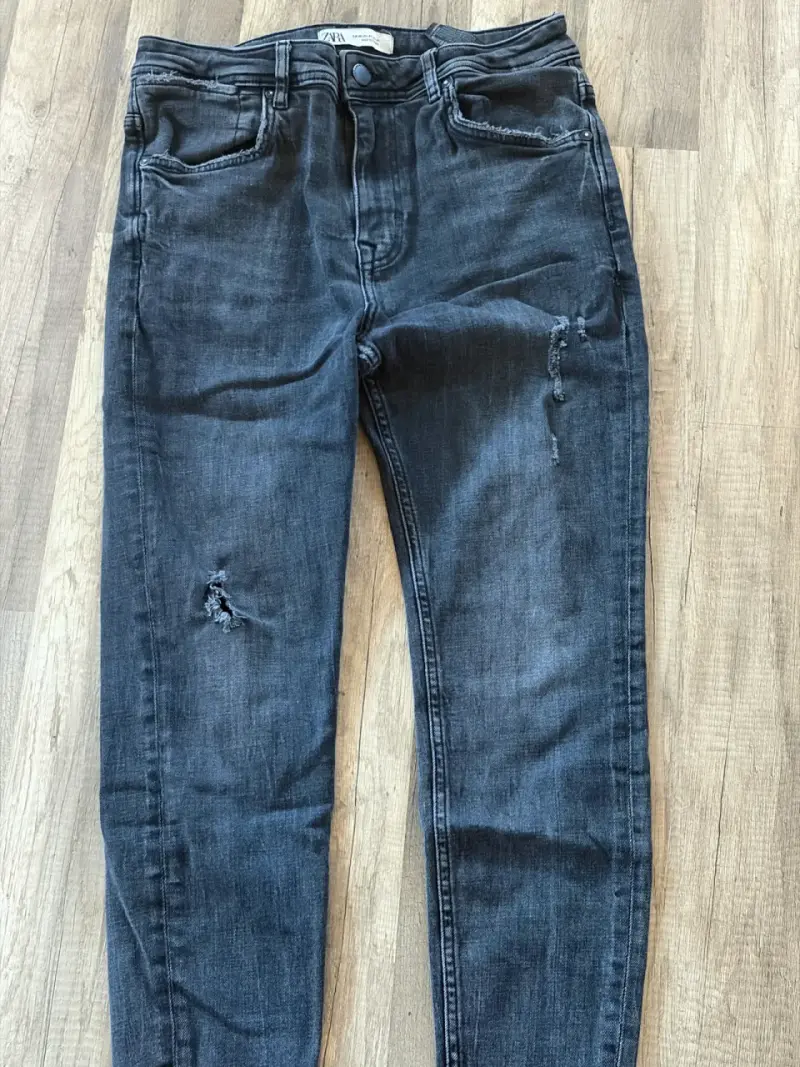 Jeans ajustados negro Zara Talla 40 - 2