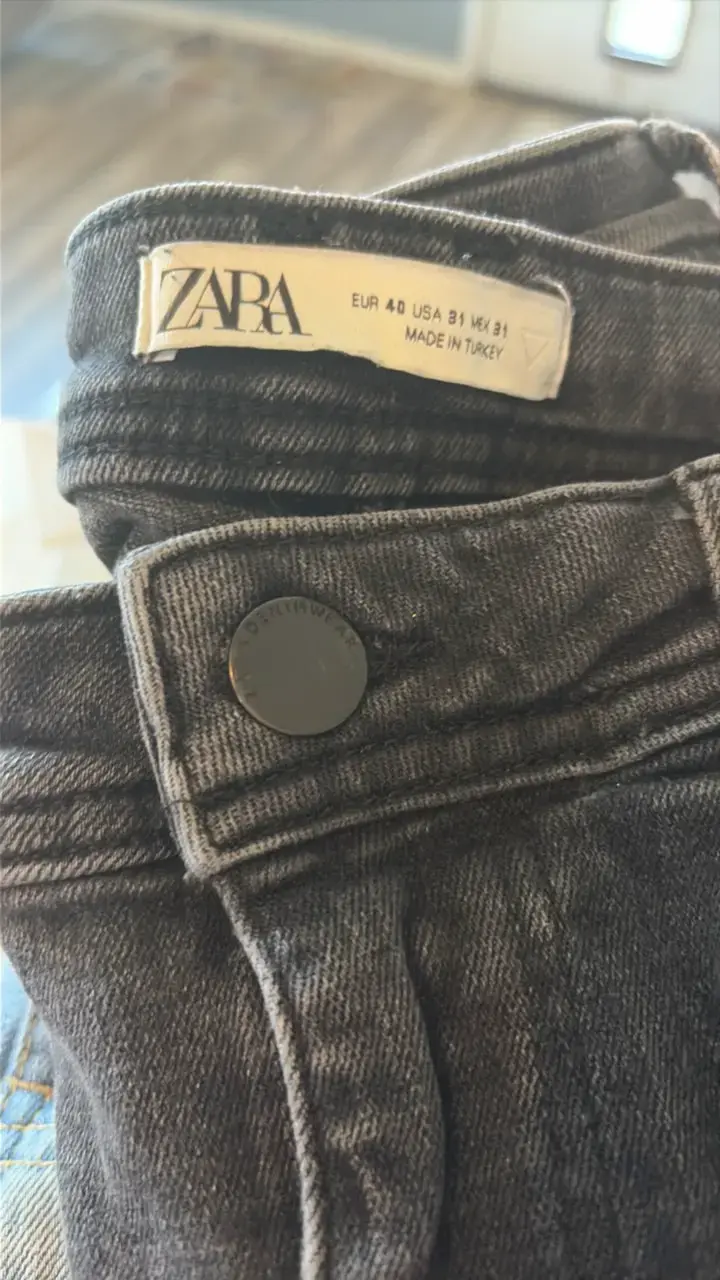 Jeans ajustados negro Zara Talla 40 - 3