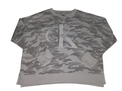 Polerón camuflado Calvin Klein gris - miniatura 1