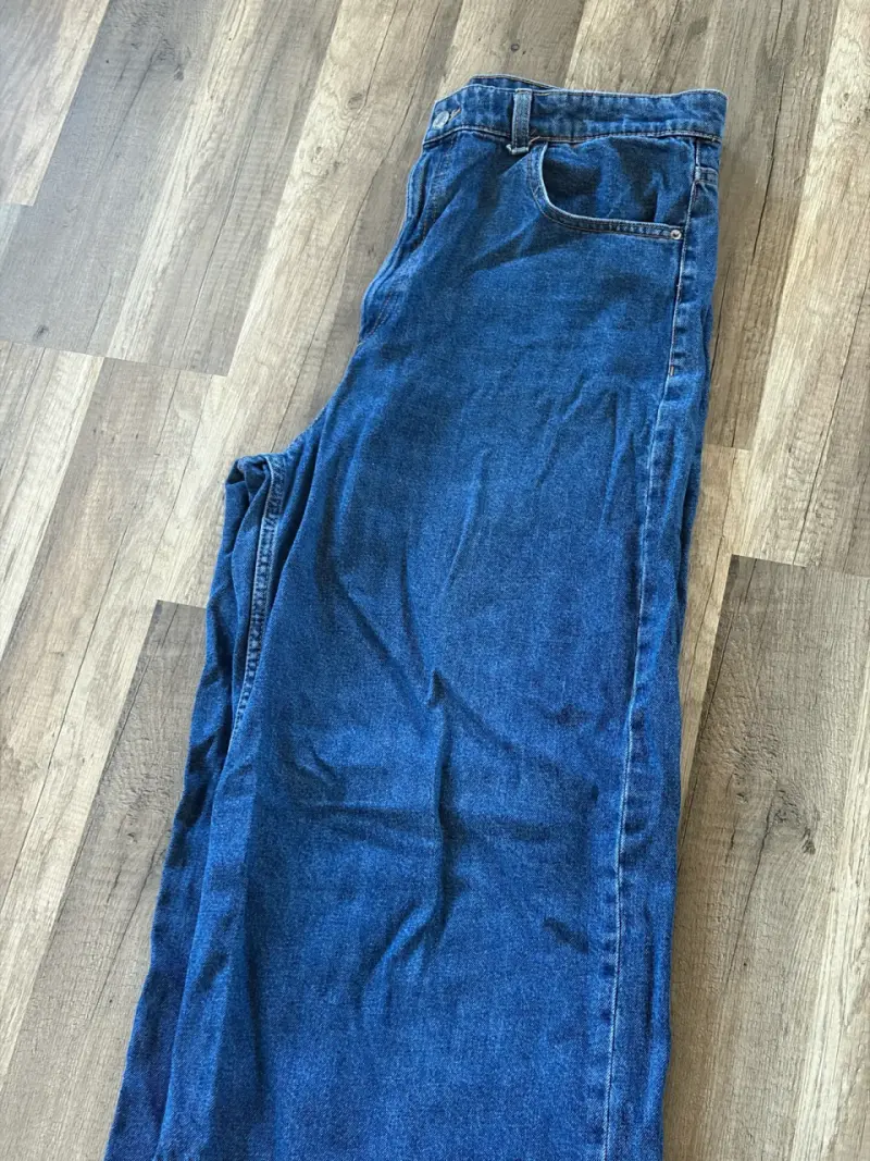 Jeans anchos de mezclilla Marca Zara talla 44 - 2