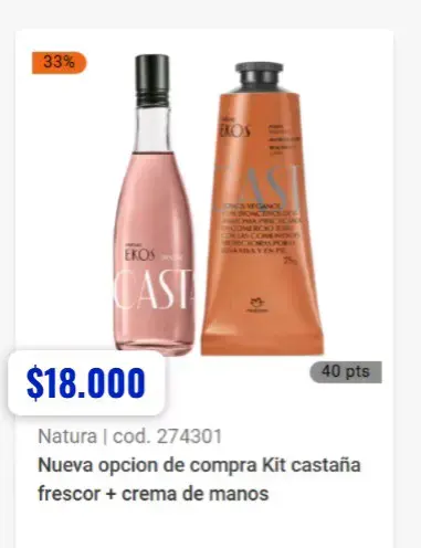 Kit Natura Ekos Castaña Frescor y Crema de Manos - 1