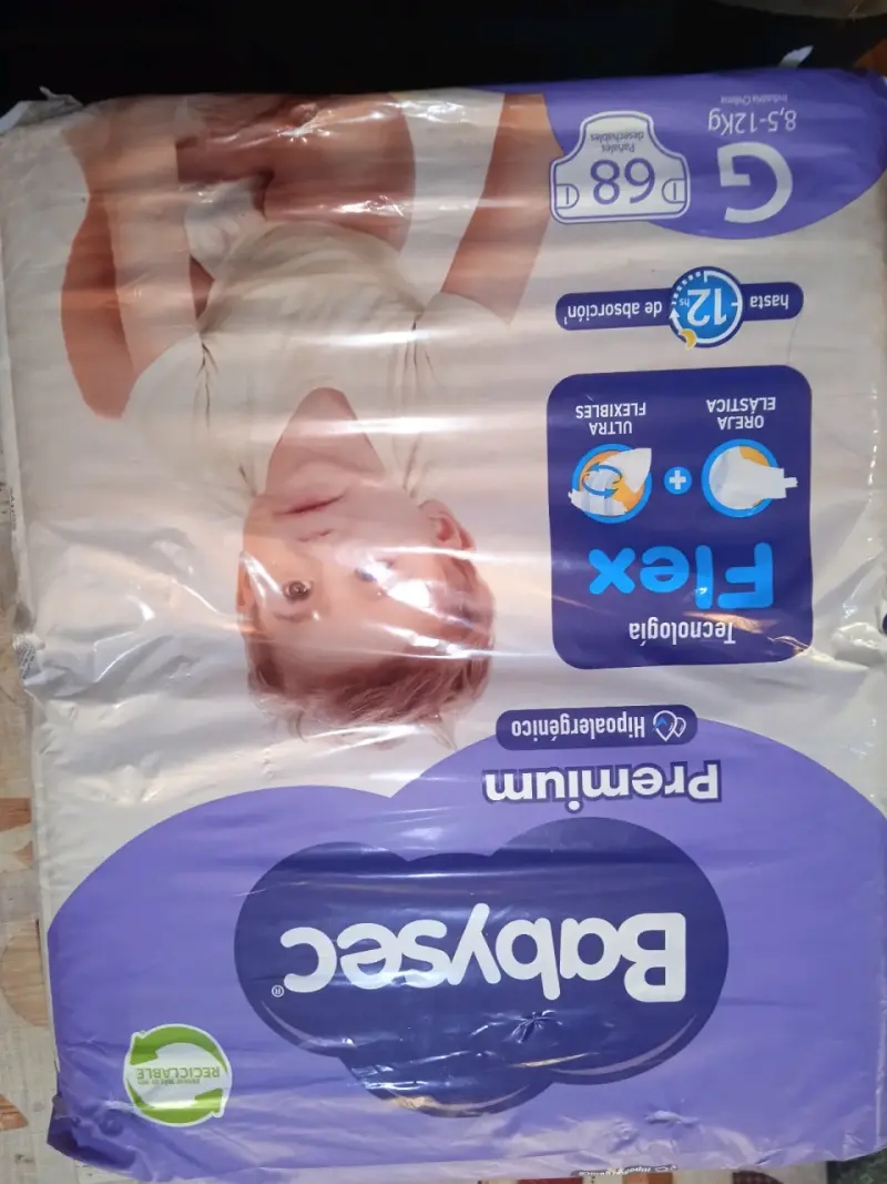 Pañales Babysec Premium Flex G 68 unidades - 1