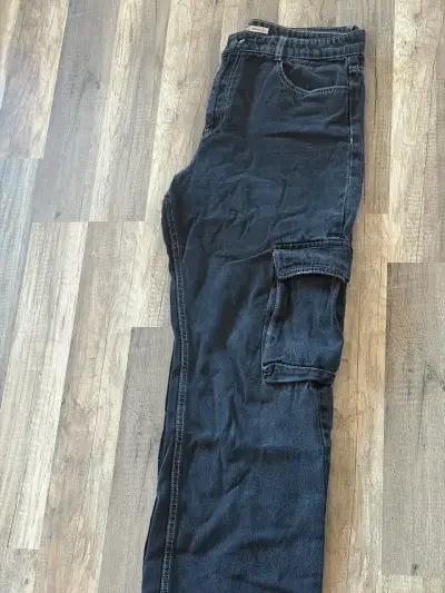Pantalones cargo negros para mujer Talla 44 - miniatura 2