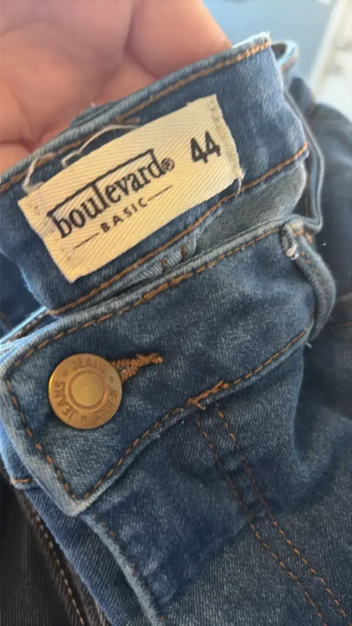 Jeans azul oscuro talla 44 para mujer - 3