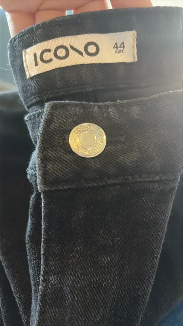 Pantalones cargo negros talla 44 - 3
