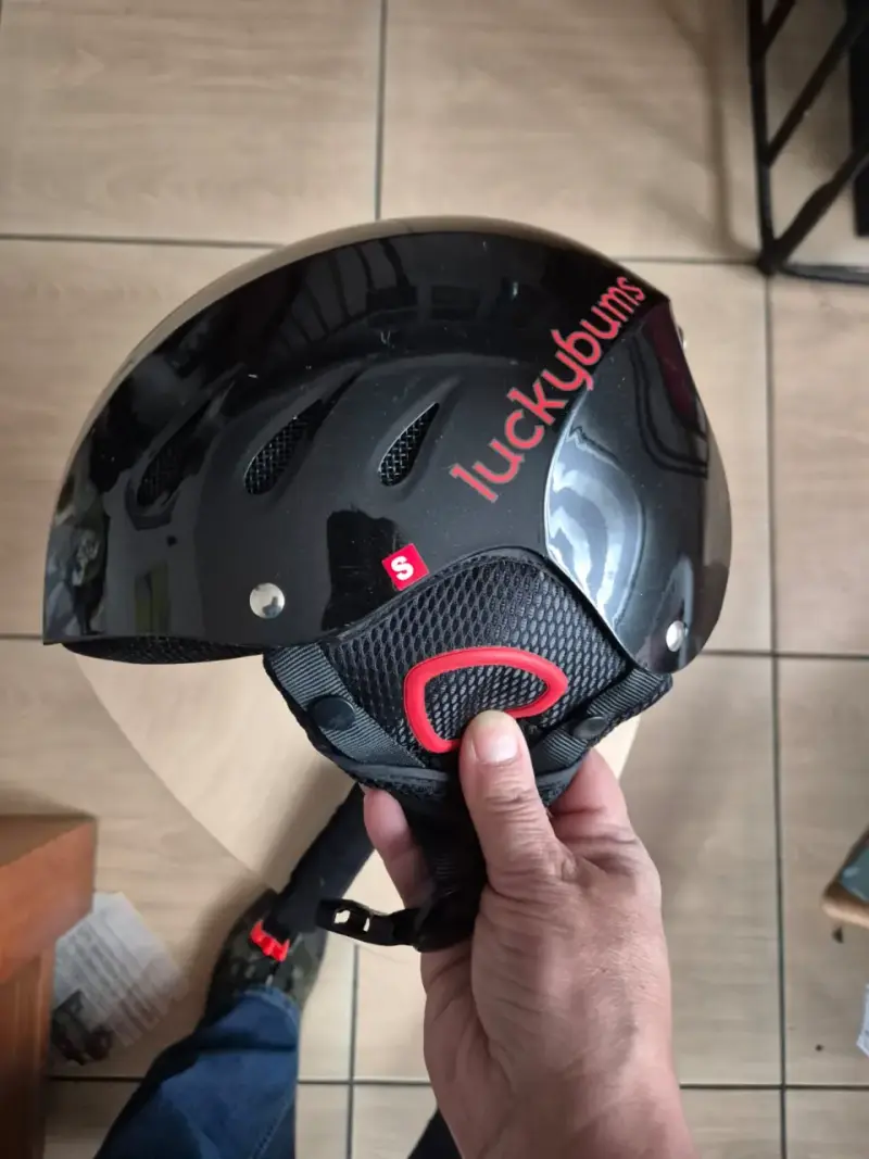 Casco de esquí Lucky Bums negro talla S