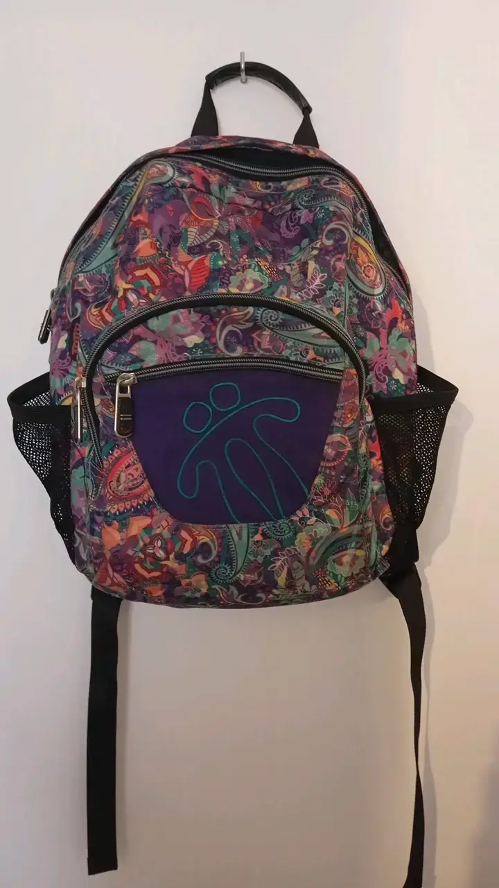 Mochila estampada multicolor totto - 1