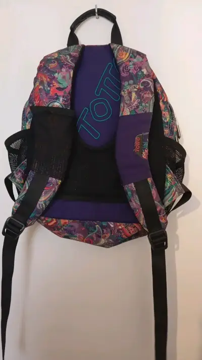 Mochila estampada multicolor totto - miniatura 3