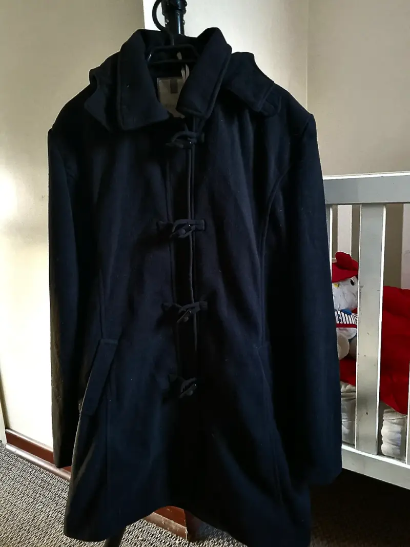 Abrigo Mujer Negro Clásico Nuevo XL - 2