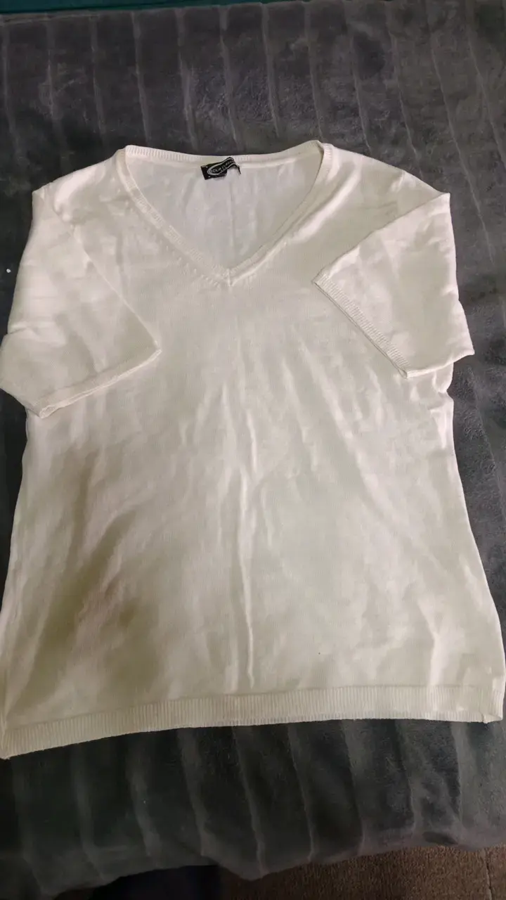 Suéter blanco de algodón para mujer - 1