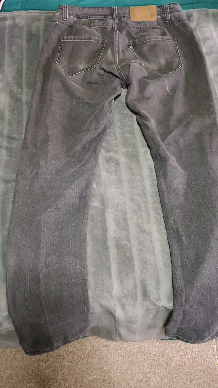 Jeans grises desgastados para hombre - 3