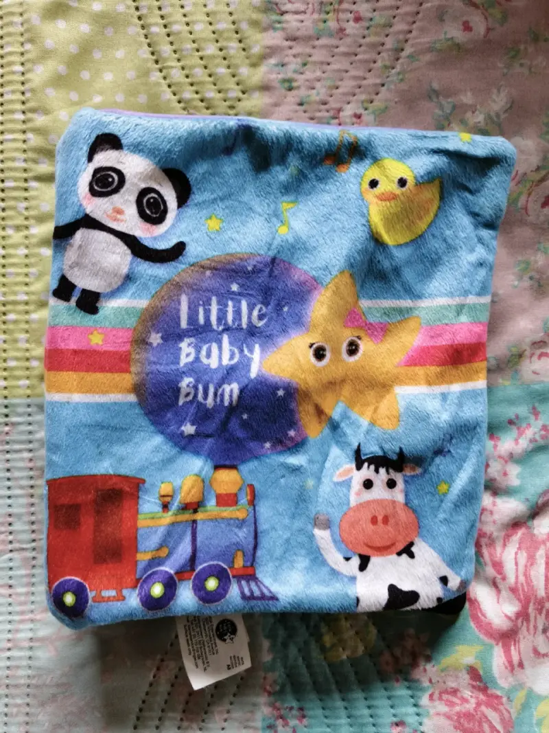 Libro de tela para bebé con colores y texturas - 6