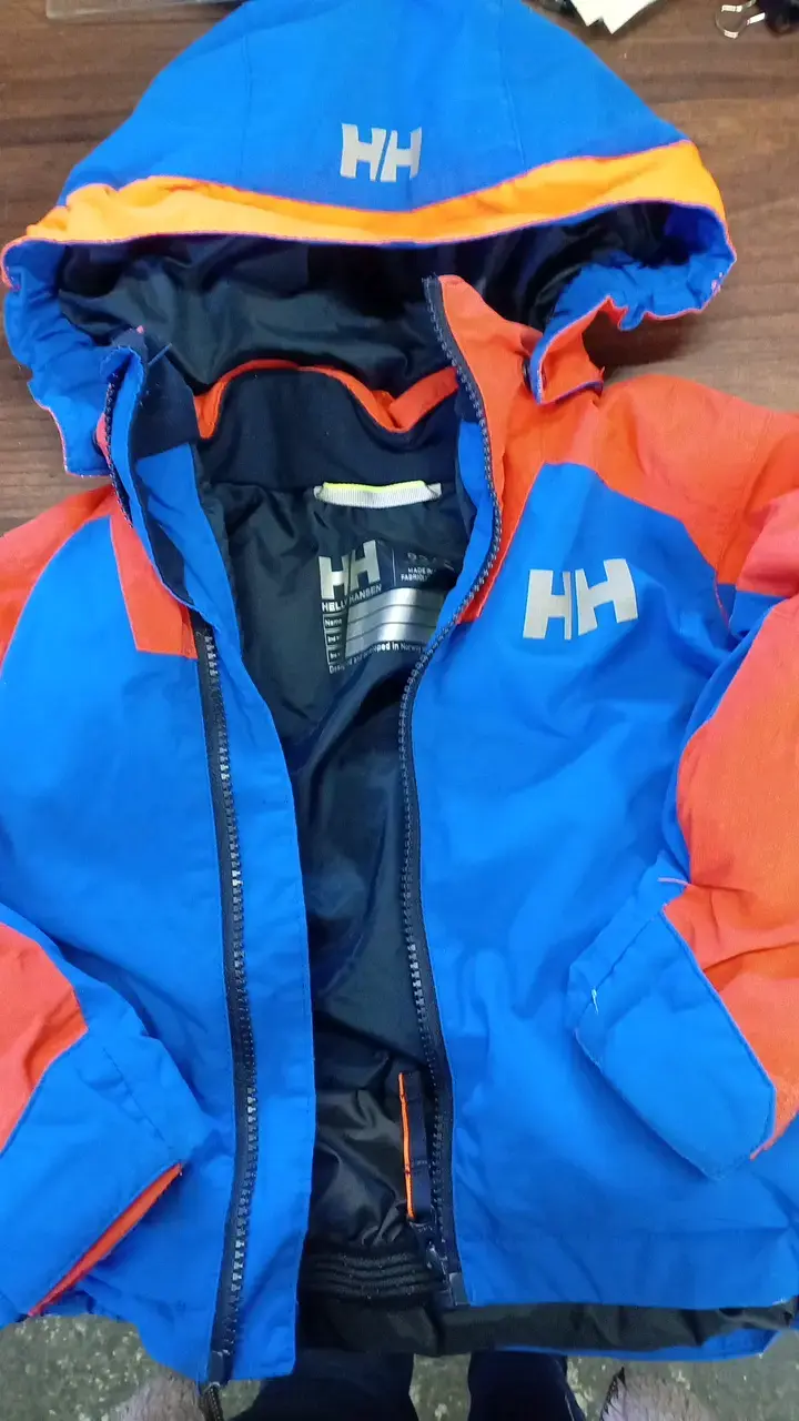 Chaqueta impermeable Helly Hansen azul y naranja - 1