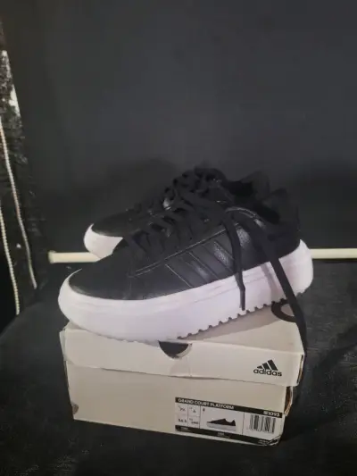 Zapatillas Adidas Grand Court Platform negras - miniatura 1