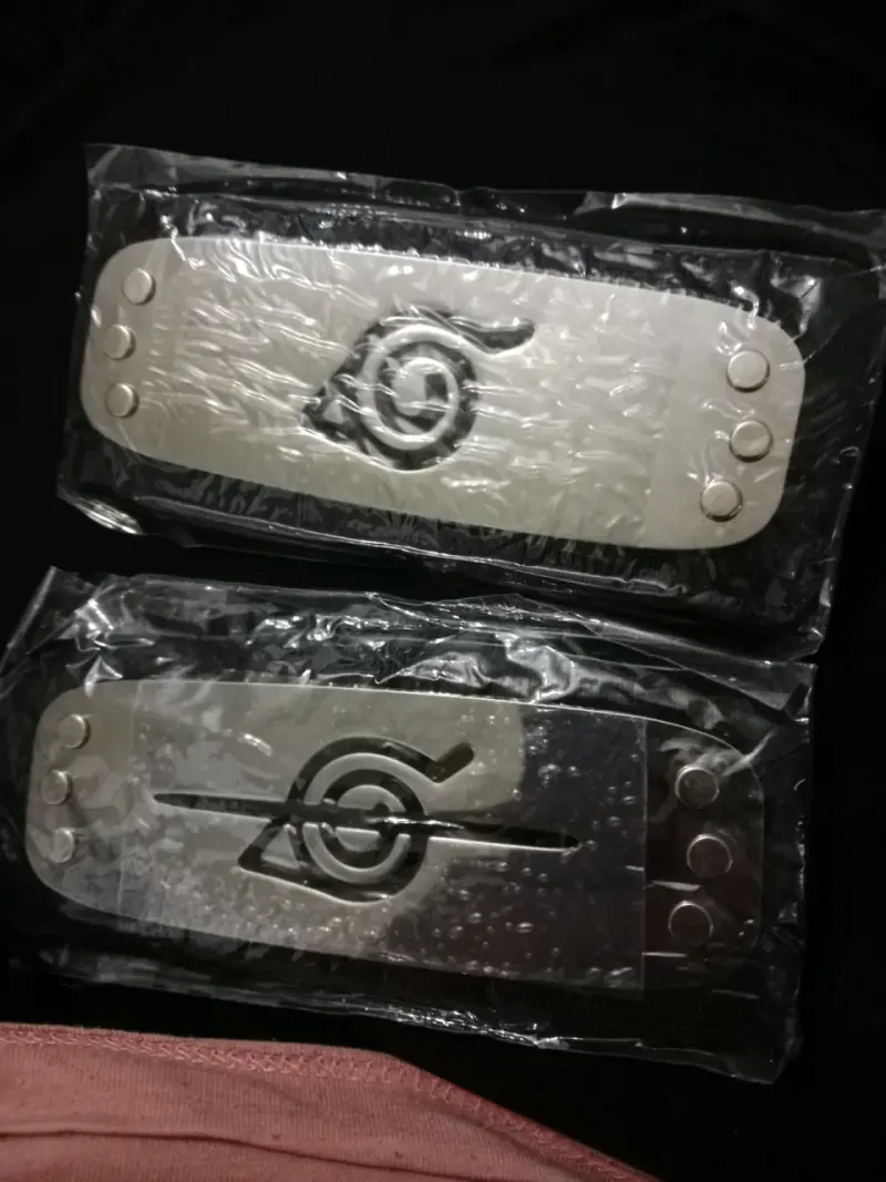 Set de bandas de cabeza Naruto con símbolo Konoha - 1