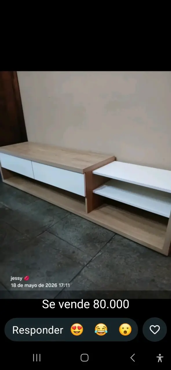 Mueble de TV moderno con estantes y cajones - 2