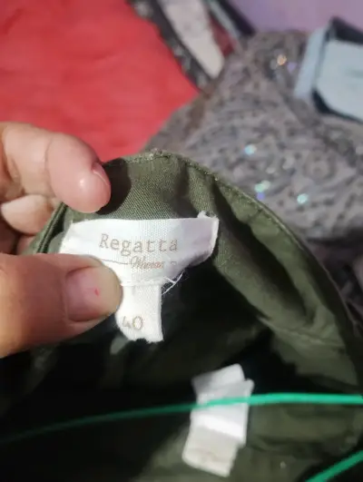 Falda a cuadros gris marca Index talla 40 - miniatura 3