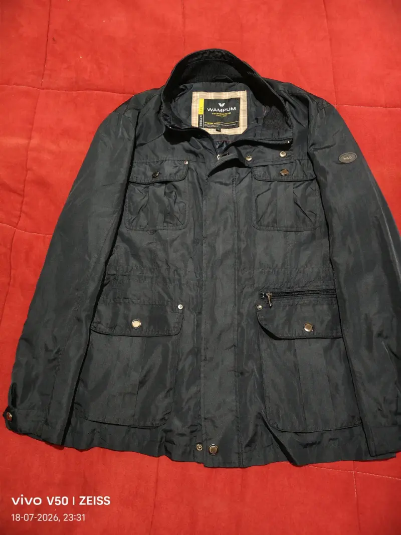 Chaqueta azul marino Wampum para hombre