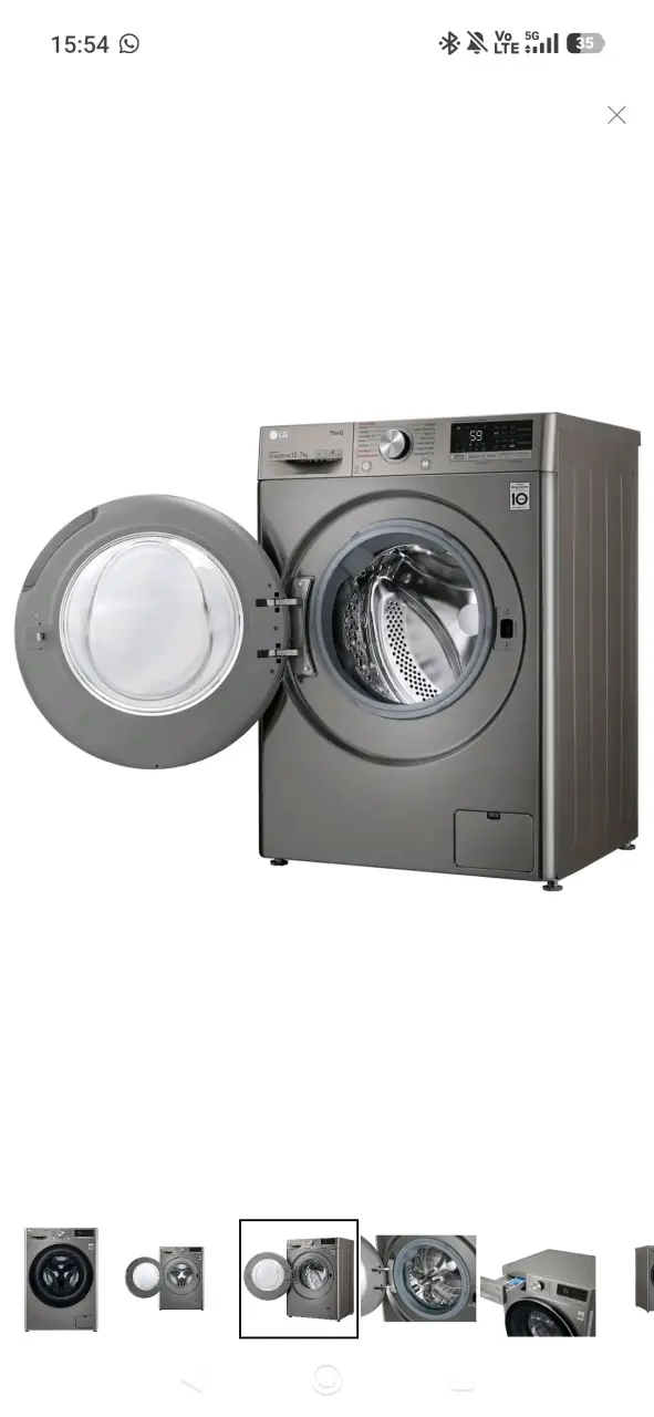 Lavadora Secadora LG 12Kg/7Kg AIDD WD12VVC4S6C - 2